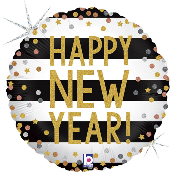 Grabo Folienballon New Year Confetti 46cm 8055513369184 Grabo