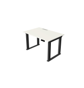 Sitz-Steh-Schreibtisch Move heavy duty, elektrisch h&ouml;henverstellbar, 75-125cm (H), 120x80cm (BxT), rechteckig, wei&szlig; / anthrazit
