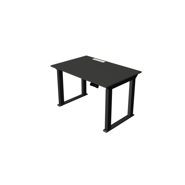 Kerkmann Sitz-Steh-Schreibtisch Move heavy duty, elektrisch höhenverstellbar, 75-125cm (H), 120x80cm (BxT), rechteckig, anthrazit / anthr