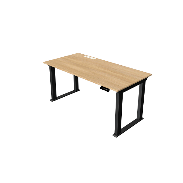 Kerkmann Sitz-Steh-Schreibtisch Move heavy duty, elektrisch höhenverstellbar, 75-125cm (H), 160x80cm (BxT), rechteckig, eiche hell / anth