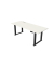 Sitz-Steh-Schreibtisch Move heavy duty, elektrisch h&ouml;henverstellbar, 75-125cm (H), 200x80cm (BxT), rechteckig, wei&szlig; / anthrazit