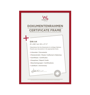 New Lifestyle    21x29,7 Kunststoff rot DIN A4     KV130R