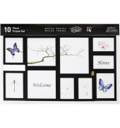 Nielsen 10er Frame Set schwarz Kunststoff Wechselrahmen 8999176