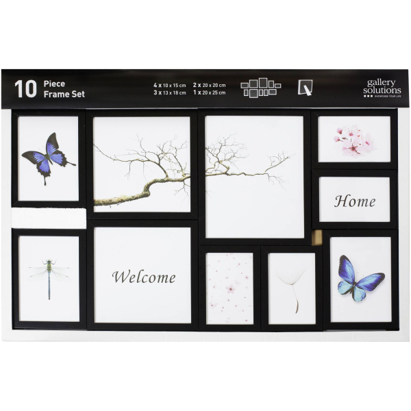 Nielsen Design Nielsen 10er Frame Set schwarz Kunststoff Wechselrahmen 8999176 4012292824413 Nielsen Design