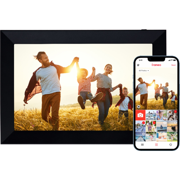Rollei Smart Frame WiFi 103 Elektronischer Digitaler Bilderrahmen Frameo | WLAN Digital Photo Frame 10,1 Zoll 1280x800 IPS Touchscreen 32GB Speicher Schwarz Digitaler-Bilderrahmen-Frameo-Digital-Frame