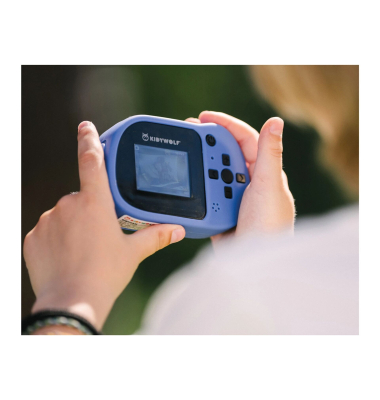Foto- und Videokamera blau