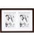 S65KQ2           2x13x18 Holz Galerie braun Passepartout