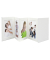 Leporello wei&szlig;   8x10x15 Kunstleder 8 Bilder   A66DC1 8PH