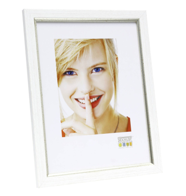 S46AF1             30x40 Kunststoff wei&szlig; mit silber