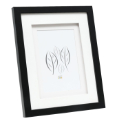 S65KK2 schwarz     13x13 Holz doppeltes Passepartout