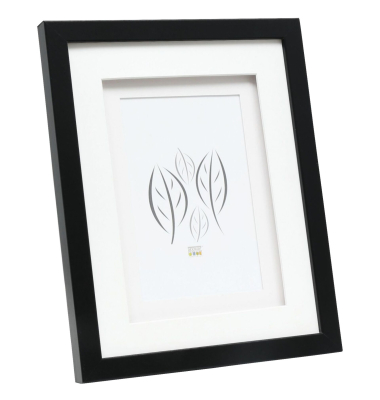 S65KK2 schwarz     13x13 Holz doppeltes Passepartout
