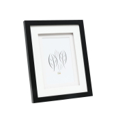 S65KK2 schwarz     15x20 Holz doppeltes Passepartout