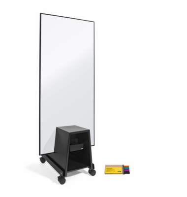 Whiteboardtafel Set 3tlg wei&szlig;schwarz