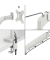 Bildschirmtr&auml;ger 2 Monitore 2x32 h.grau