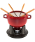 La Fondue 18 cm kirschrot, Gusseisen