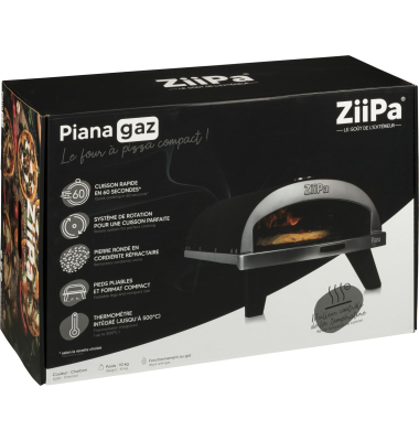 Piana Gas-Pizzaofen Farbe Karbon