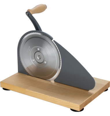 Brotschneidemaschine manuell, grau