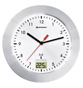  Wanduhr 8020114, wei&szlig;/silber