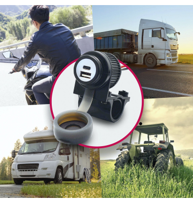 Motorrad Duo USB Steckdose