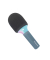 Mikrofon Bluetooth mit Licht blau