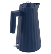 Plisse Wasserkocher blau