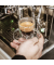  6 Glas-Espresso- Tassen mit Untertassen