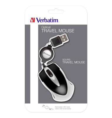 Go Mini Optical Travel Mouse Black                49020