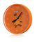  Wanduhr 9810101GCK000, orange/silber