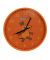  Wanduhr 9810101GCK000, orange/silber