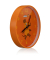  Wanduhr 9810101GCK000, orange/silber