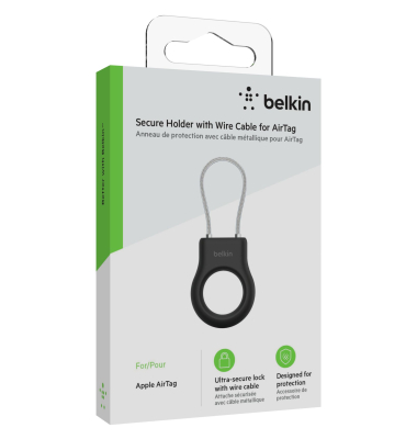 Secure Holder Drahtschl. Apple AirTag, schwarz MSC009btBK