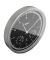  Wanduhr 19777, silber/schwarz