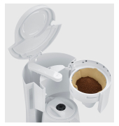 KA 9309    wei&szlig; Filterkaffeemaschine m.2 Kannen