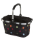 Einkaufstasche Carrybag XS, Dots, BN7009, 5 Liter, au&szlig;en 33,5x21x19,5cm, Polyester, schwarz, bunte Punkte
