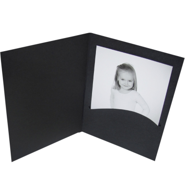 1x100 Daiber Portraitmappen Profi-Line  10x15cm schwarz