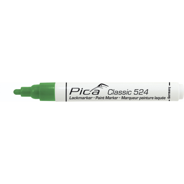 Markierprodukte Pica Lack- Industriemarker 2-4mm Rundspitze grün 524 36