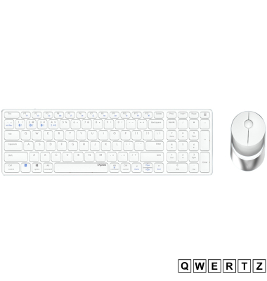 9750M Wei&szlig; QWERTZ Kabelloses Multi-Mode-Deskset