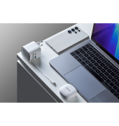 Power Adapt. W65ACIC 65W 2xUSB-CUSB-A ausziehb.Kab. wei&szlig;