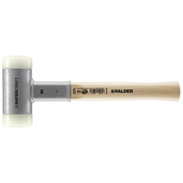 HALDER SUPERCRAFT Schonhammer Ø 60 mm rückschlagfrei mit Stahlschrotfüllung