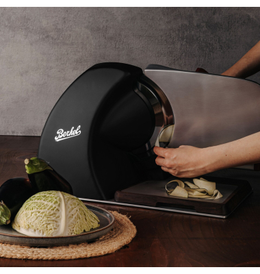 Homeline HL PLUS 250 schwarz-matt Aufschnittmaschine