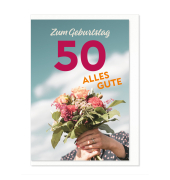 Geburtstagskarte Zahl 50