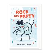 Humorkarte Geburtstag Zahl 30