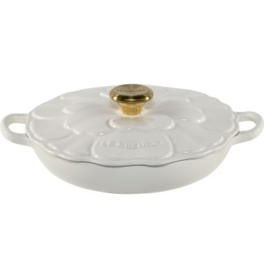 Gourmet-Profitopf Blume 26 cm white