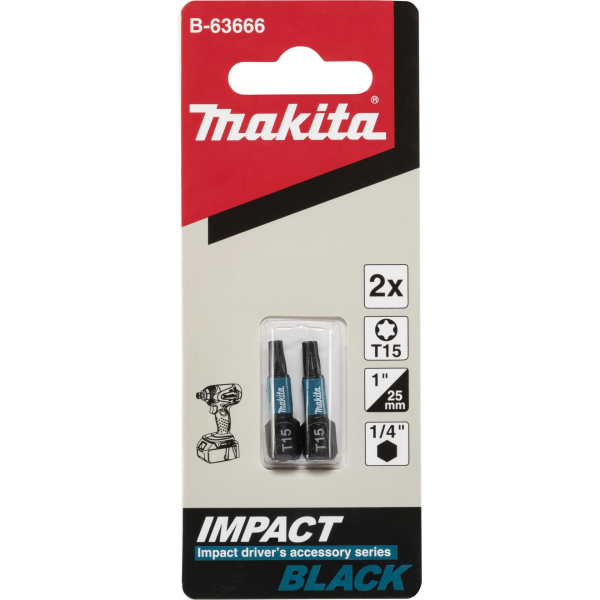 Makita B-63666 TX-Bit Antrieb: 1/4  (6.3 mm) Abtrieb: T-Profil TX 15 25 mm