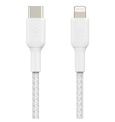 LightningUSB-C Kabel  1m ummantelt, mfi zert., wei&szlig;