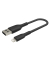 Lightning LadeSync Kabel 15cm, ummantelt, mfi zert, schw.