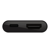 USB-C auf HDMI-Adapter 60W PD, schwarz       AVC002btBK
