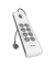 Steckdosenleiste BSV804VF2M-V2, wei&szlig;/grau