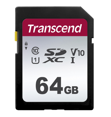 Speicherkarte TS64GSDC300S, SDXC, Class 10, bis 95 MB/s, 64 GB