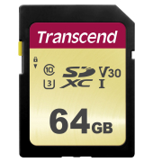 SDXC 500S         64GB Class 10 UHS-I U3 V30